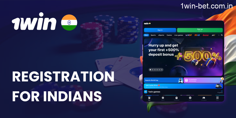 1 win Registration for Indian Gamblers