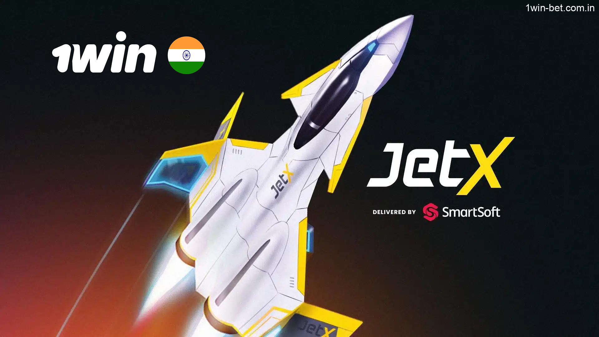 JetX 1win Game Demo mode banner