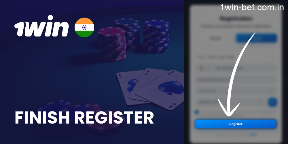 Click Register in 1win account