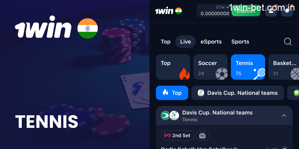 Tennis in 1win India
